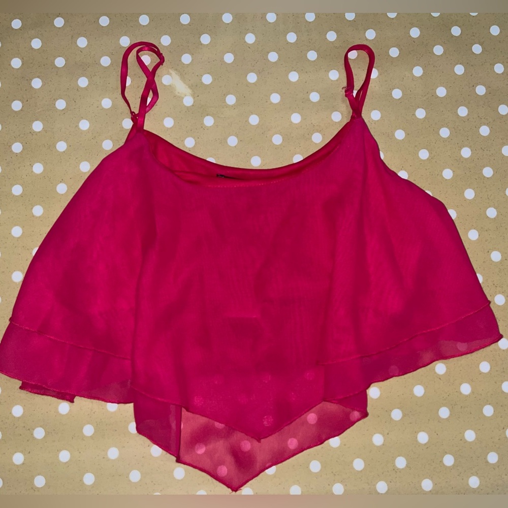 Hot pink crop top